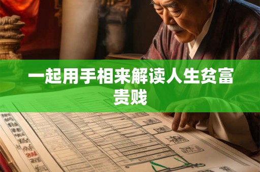 一起用手相来解读人生贫富贵贱