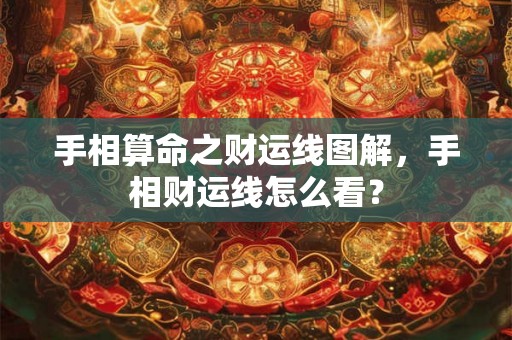 手相算命之财运线图解，手相财运线怎么看？