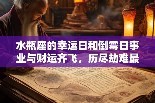 水瓶座的幸运日和倒霉日事业与财运齐飞，历尽劫难最后脱颖而出