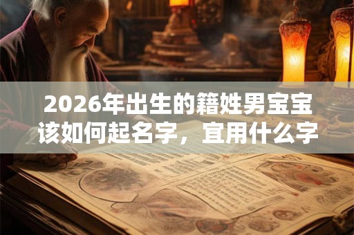 2026年出生的籍姓男宝宝该如何起名字，宜用什么字。