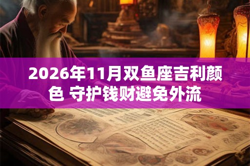 2026年11月双鱼座吉利颜色 守护钱财避免外流 2026年11月双鱼座吉利颜色 守护钱财避免外流