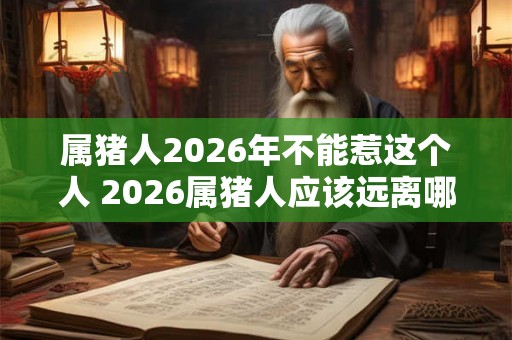 属猪人2026年不能惹这个人 2026属猪人应该远离哪些人 属猪人2026年不能惹这个人 2026属猪人应该远离哪些人