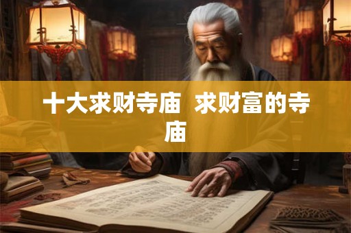 十大求财寺庙  求财富的寺庙