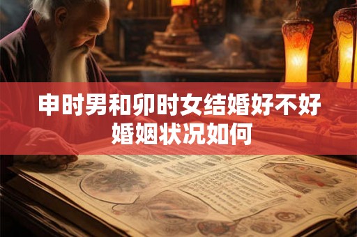 申时男和卯时女结婚好不好 婚姻状况如何