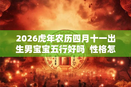 2026虎年农历四月十一出生男宝宝五行好吗  性格怎么样