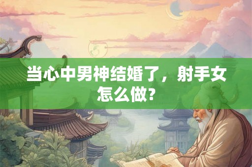 当心中男神结婚了，射手女怎么做？