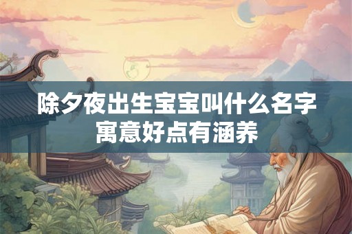 除夕夜出生宝宝叫什么名字寓意好点有涵养