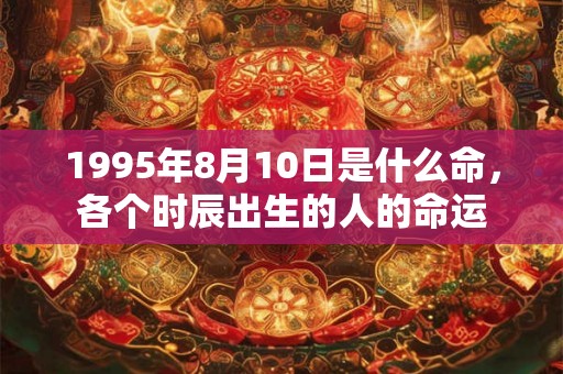1995年8月10日是什么命，各个时辰出生的人的命运