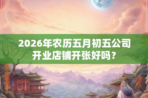 2026年农历五月初五公司开业店铺开张好吗？