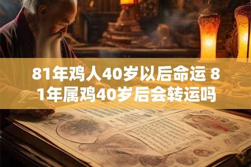81年鸡人40岁以后命运 81年属鸡40岁后会转运吗