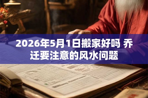 2026年5月1日搬家好吗 乔迁要注意的风水问题