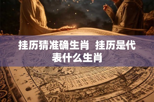 挂历猜准确生肖  挂历是代表什么生肖