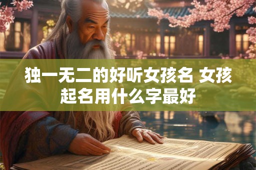 独一无二的好听女孩名 女孩起名用什么字最好