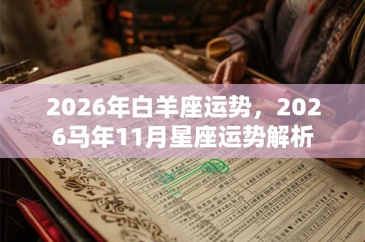 2026年白羊座运势,2026马年11月星座运势解析 2026年白羊座运势,2026马年11月星座运势解析