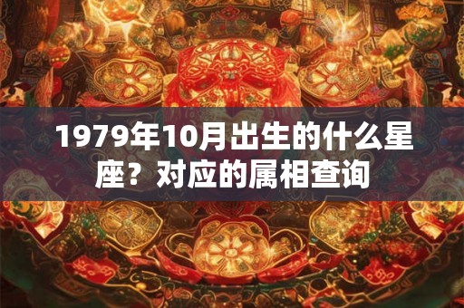1979年10月出生的什么星座?对应的属相查询 1979年10月出生的什么星座?对应的属相查询
