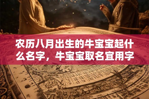 农历八月出生的牛宝宝起什么名字，牛宝宝取名宜用字