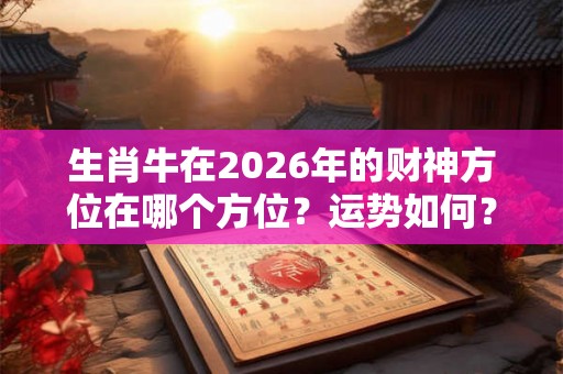 生肖牛在2026年的财神方位在哪个方位？运势如何？