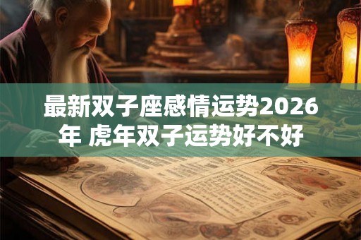 最新双子座感情运势2026年 虎年双子运势好不好