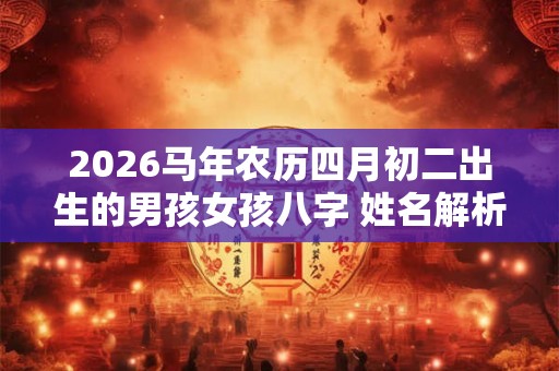 2026马年农历四月初二出生的男孩女孩八字 姓名解析取名建议 2026马年农历四月初二出生的男孩女孩八字 姓名解析取名建议