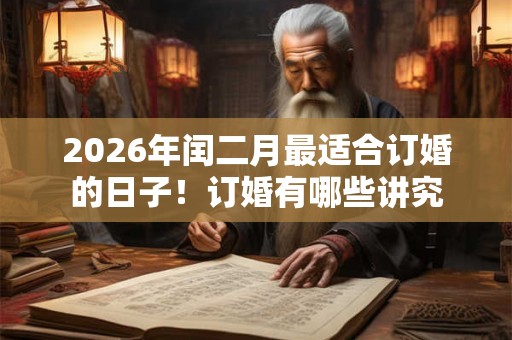 2026年闰二月最适合订婚的日子!订婚有哪些讲究 2026年闰二月最适合订婚的日子!订婚有哪些讲究