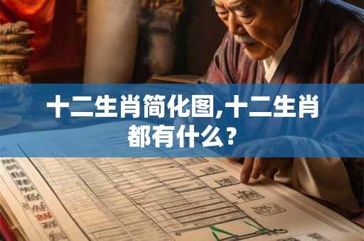 十二生肖简化图,十二生肖都有什么？