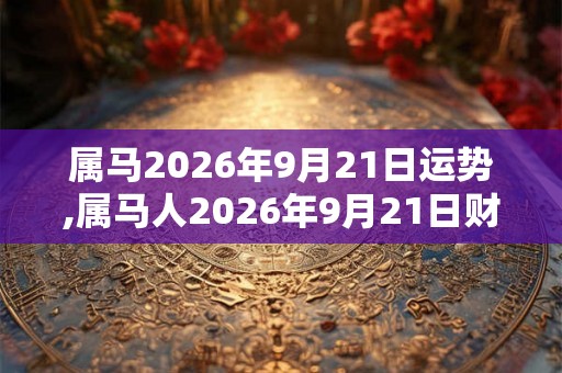 属马2026年9月21日运势,属马人2026年9月21日财运,生肖马2026年9月21日运势 属马2026年9月21日运势,属马人2026年9月21日财运,生肖马2026年9月21日运势