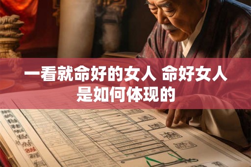一看就命好的女人 命好女人是如何体现的