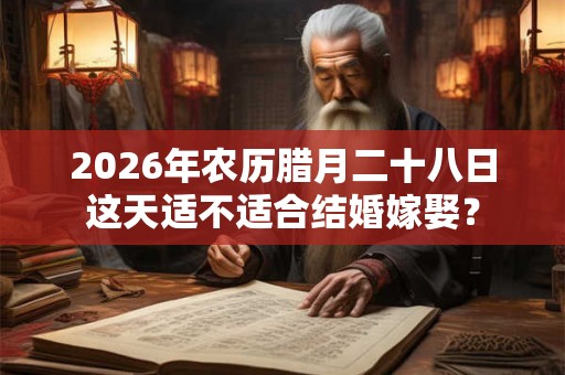 2026年农历腊月二十八日这天适不适合结婚嫁娶？