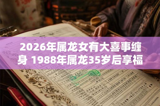 2026年属龙女有大喜事缠身 1988年属龙35岁后享福吗