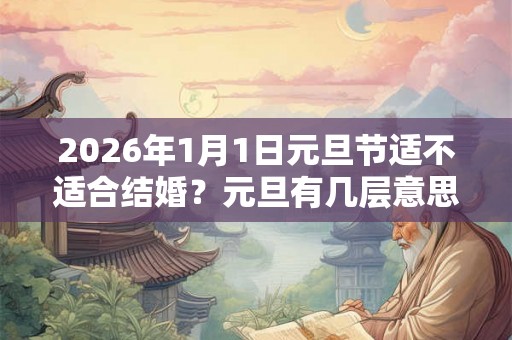 2026年1月1日元旦节适不适合结婚？元旦有几层意思？