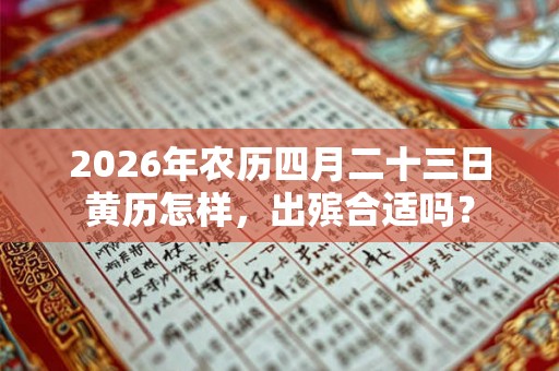 2026年农历四月二十三日黄历怎样，出殡合适吗？