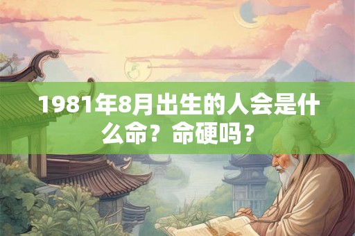 1981年8月出生的人会是什么命？命硬吗？