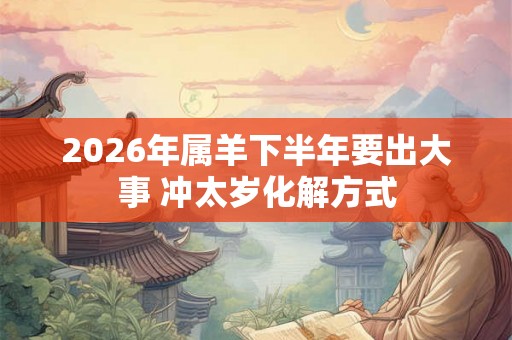 2026年属羊下半年要出大事 冲太岁化解方式 2026年属羊下半年要出大事 冲太岁化解方式