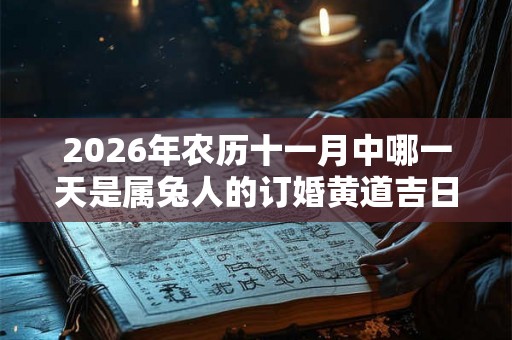 2026年农历十一月中哪一天是属兔人的订婚黄道吉日？