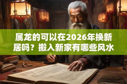 属龙的可以在2026年换新居吗？搬入新家有哪些风水讲究？