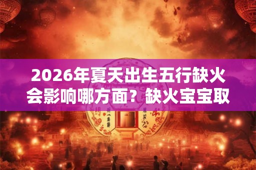 2026年夏天出生五行缺火会影响哪方面？缺火宝宝取什么名字吉利？
