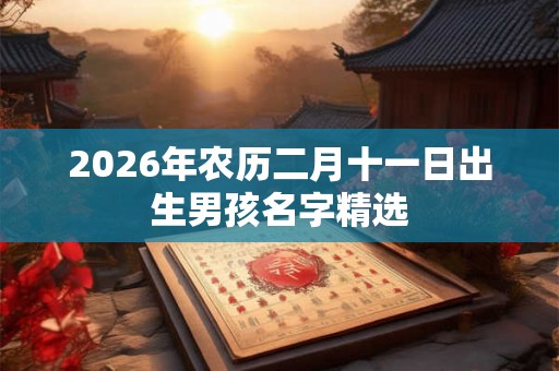 2026年农历二月十一日出生男孩名字精选