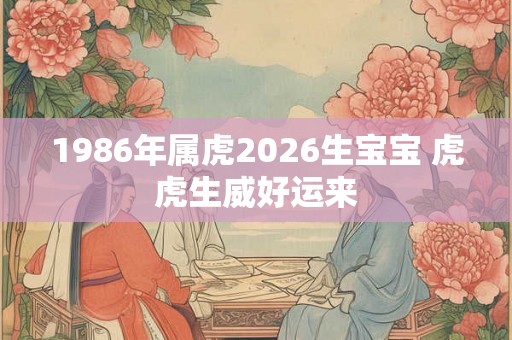 1986年属虎2026生宝宝 虎虎生威好运来