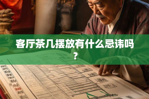 客厅茶几摆放有什么忌讳吗? 客厅茶几摆放有什么忌讳吗?