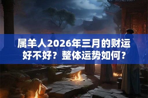 属羊人2026年三月的财运好不好?整体运势如何? 属羊人2026年三月的财运好不好?整体运势如何?