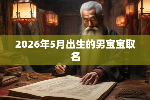 2026年5月出生的男宝宝取名