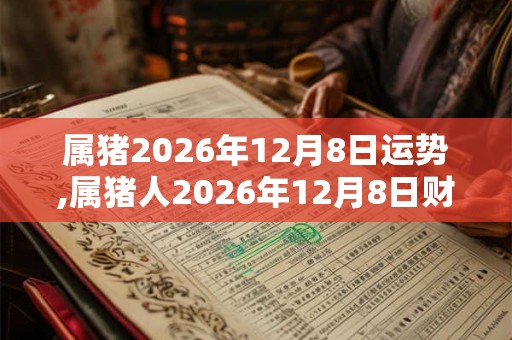 属猪2026年12月8日运势,属猪人2026年12月8日财运,生肖猪2026年12月8日运势 属猪2026年12月8日运势,属猪人2026年12月8日财运,生肖猪2026年12月8日运势
