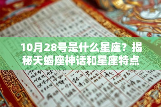 10月28号是什么星座?揭秘天蝎座神话和星座特点 10月28号是什么星座?揭秘天蝎座神话和星座特点