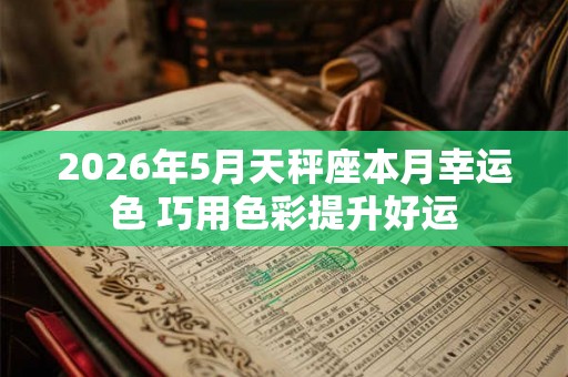 2026年5月天秤座本月幸运色 巧用色彩提升好运 2026年5月天秤座本月幸运色 巧用色彩提升好运