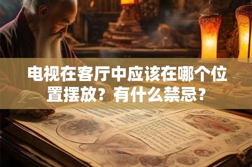 电视在客厅中应该在哪个位置摆放？有什么禁忌？
