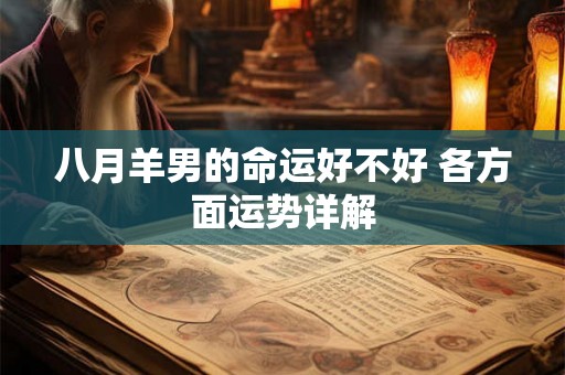 八月羊男的命运好不好 各方面运势详解