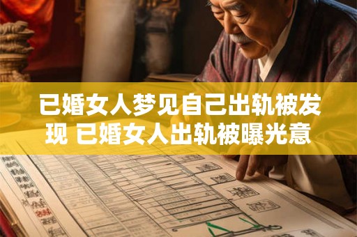 已婚女人梦见自己出轨被发现 已婚女人出轨被曝光意味着什么 已婚女人梦见自己出轨被发现 已婚女人出轨被曝光意味着什么