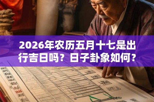 2026年农历五月十七是出行吉日吗？日子卦象如何？