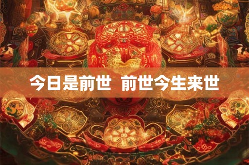 今日是前世  前世今生来世