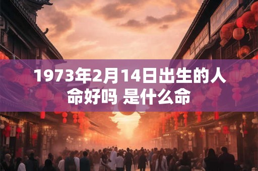 1973年2月14日出生的人命好吗 是什么命